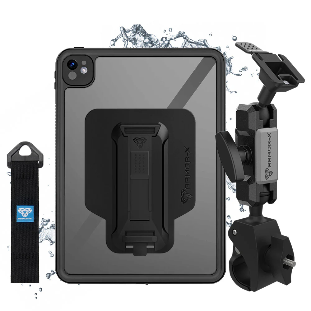 KIT-XF1-P7T-MXS | Boat Kit | ONE-LOCK Quick Release Bar Mount with Waterproof Case for iPad