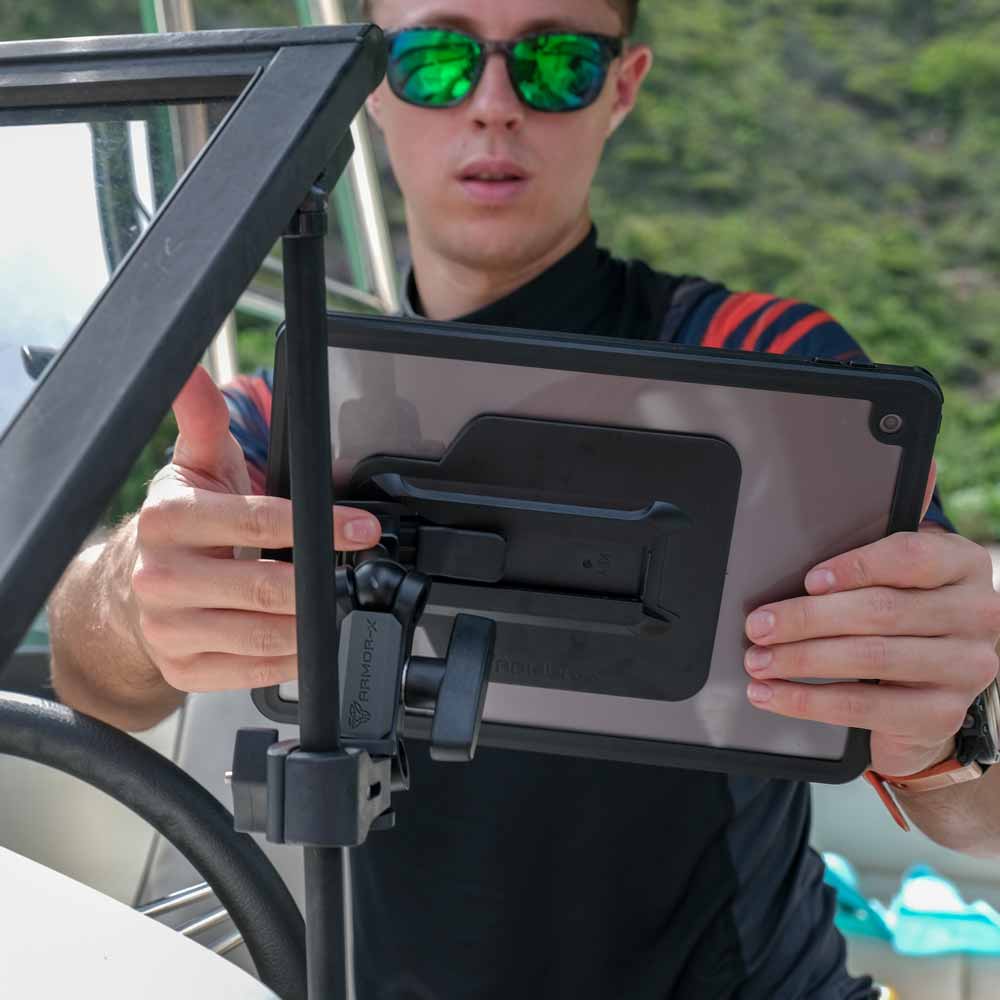 KIT-XF1-P7T-MXS | Boat Kit | ONE-LOCK Quick Release Bar Mount with Waterproof Case for iPad - Image 3