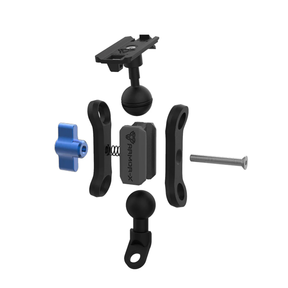 KIT-XP19K-BX | Motorbike Kit | ONE-LOCK Mirror Mount with Shockproof Case for iPhone - Image 5