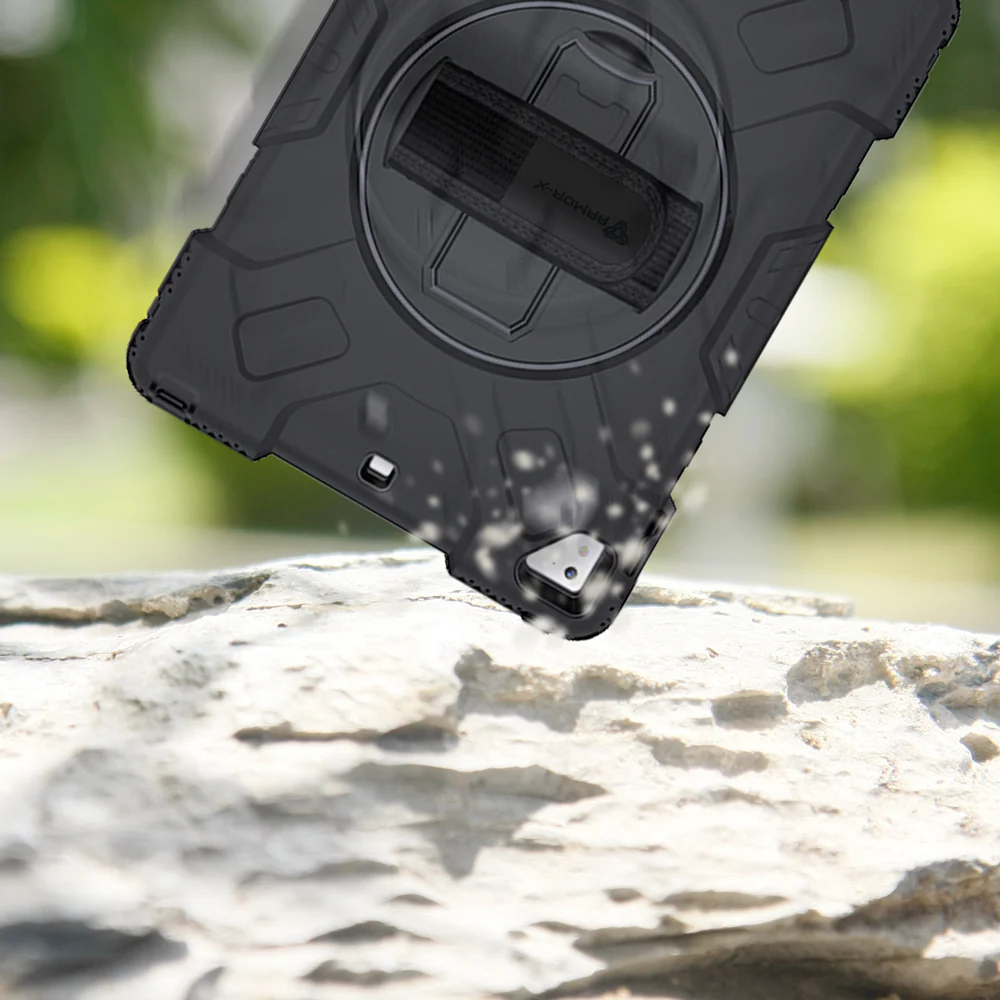 KKN-iPad-M54 | iPad mini 5 / mini 4 | Ultra 3 layers shockproof rugged case with hand strap and kick-stand - Image 6