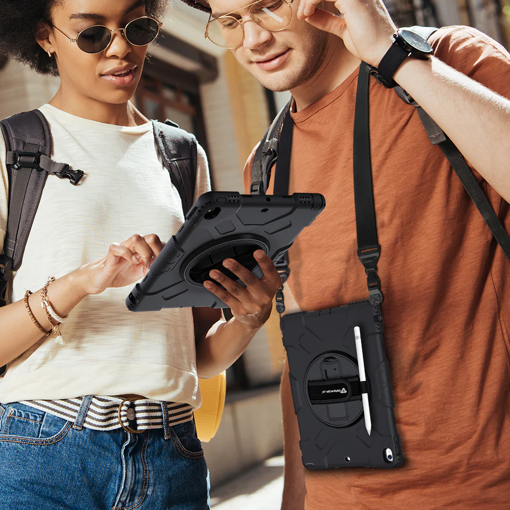 KKN-iPad-PR4 | iPad Pro 11 2018 | Ultra 3 layers shockproof rugged case With Hand Strap,  Kick-stand & Wireless Charging Pen Holder - Image 3