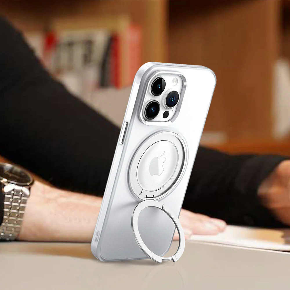 KMN-IPH-15PRO | iPhone 15 Pro | Shockproof Compact Case with Rotatable Magnetic Stand - Image 5
