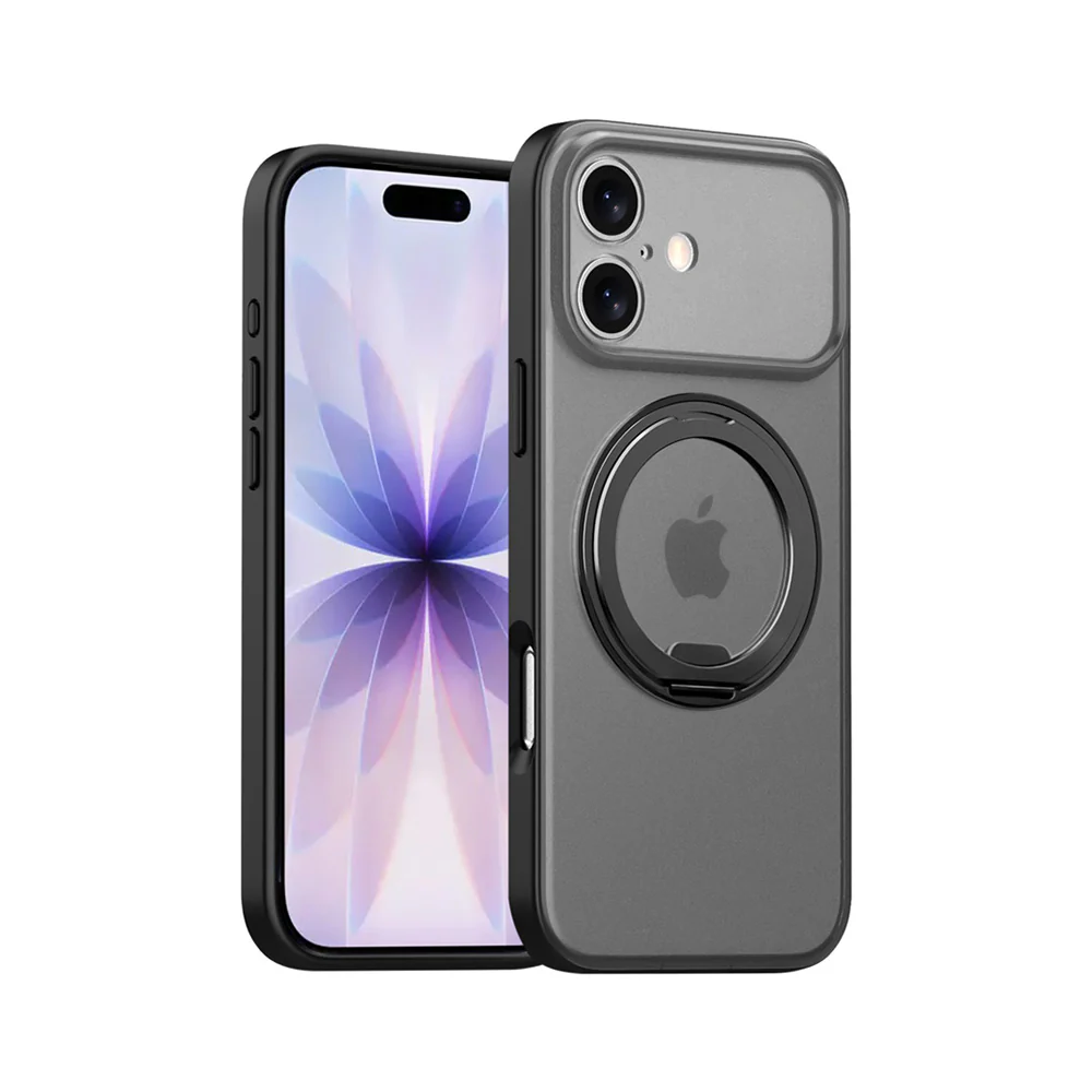 KMN-IPH-17 | iPhone 17 | Shockproof Compact Case with Rotatable Magnetic Stand