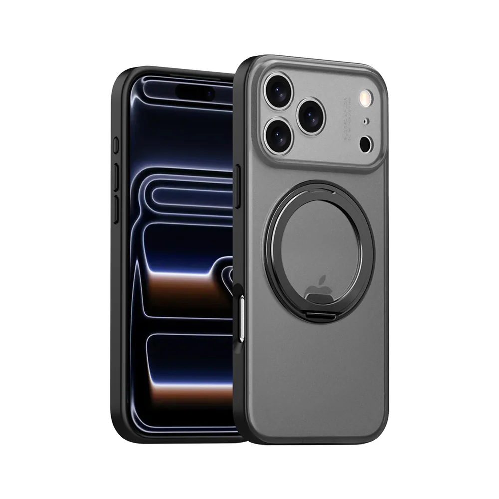 KMN-IPH-17PRO | iPhone 17 Pro | Shockproof Compact Case with Rotatable Magnetic Stand