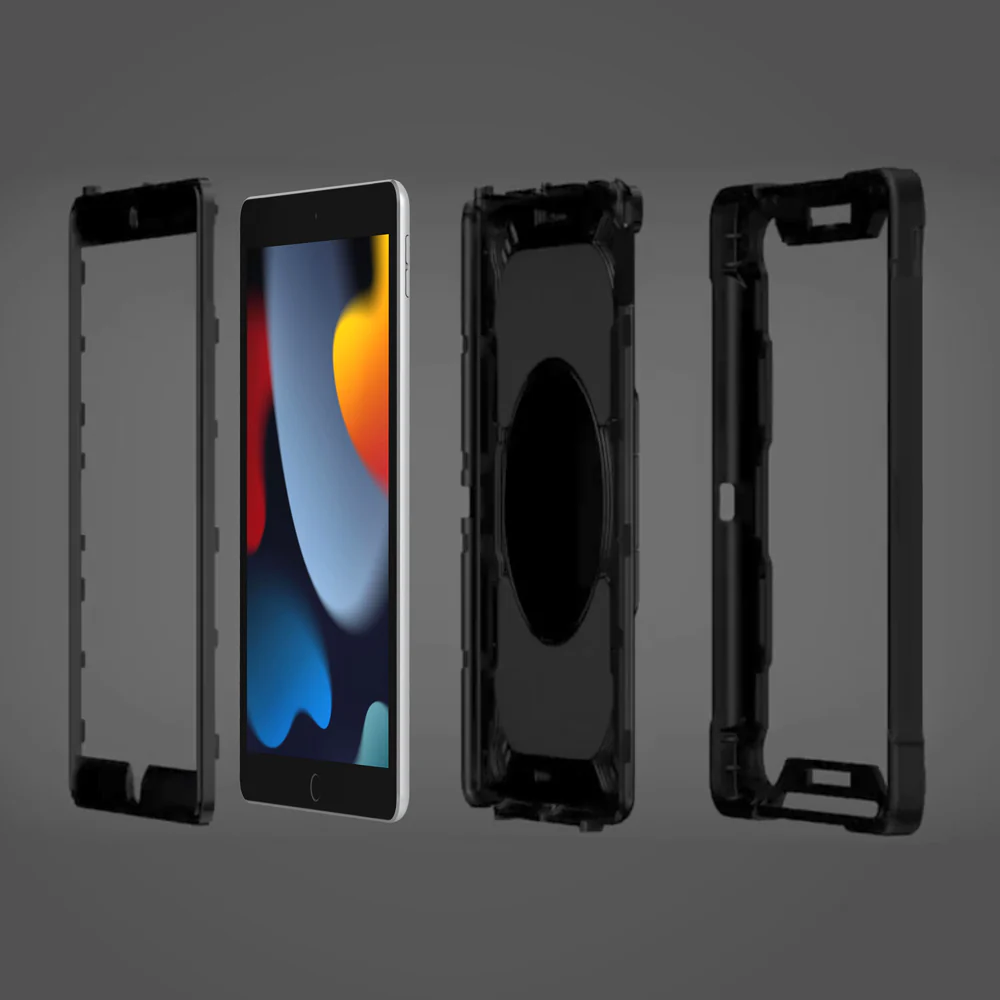 KON-iPad-N3 | iPad Air (3rd Gen.) 2019 | Rugged Case with Kick-stand & pencil holder & folding grip - Image 5