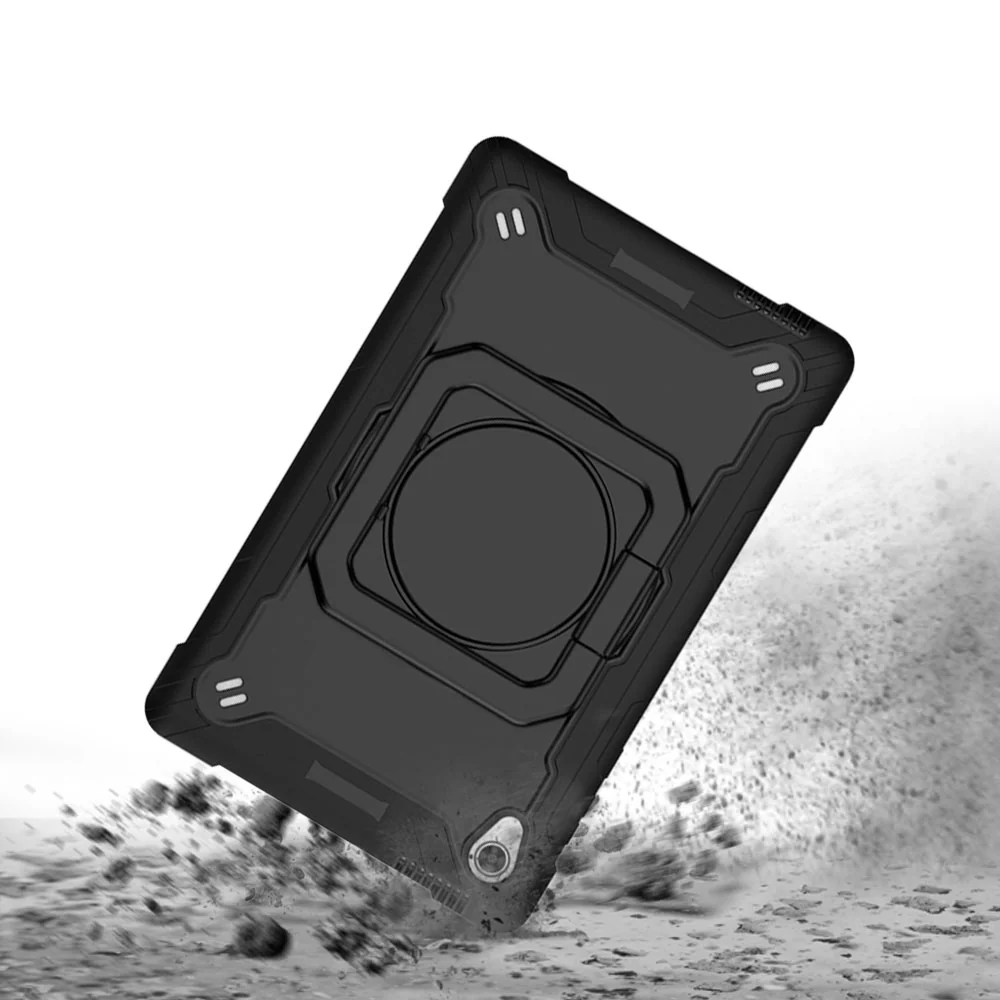 KON-LN-M10HD2 | Lenovo Tab M10 HD (2nd Gen) TB-X306F | Rugged Case with Kick-stand & folding grip - Image 2