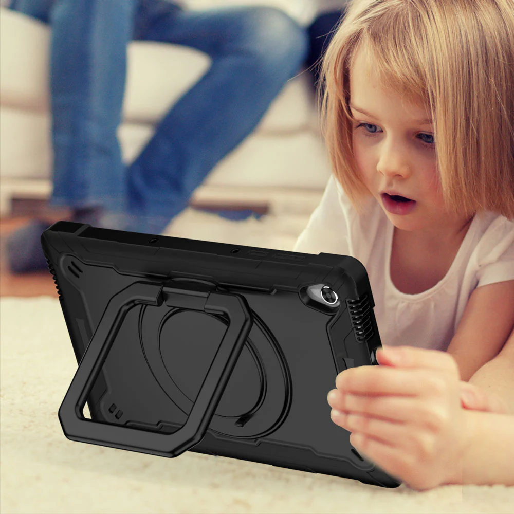 KON-LN-M10HD2 | Lenovo Tab M10 HD (2nd Gen) TB-X306F | Rugged Case with Kick-stand & folding grip - Image 7
