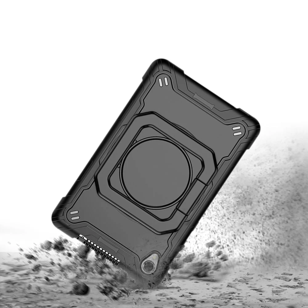 KON-LN-M8FHD | Lenovo Tab M8 (FHD) TB-8705 | Rugged case with kick-stand & folding grip - Image 2