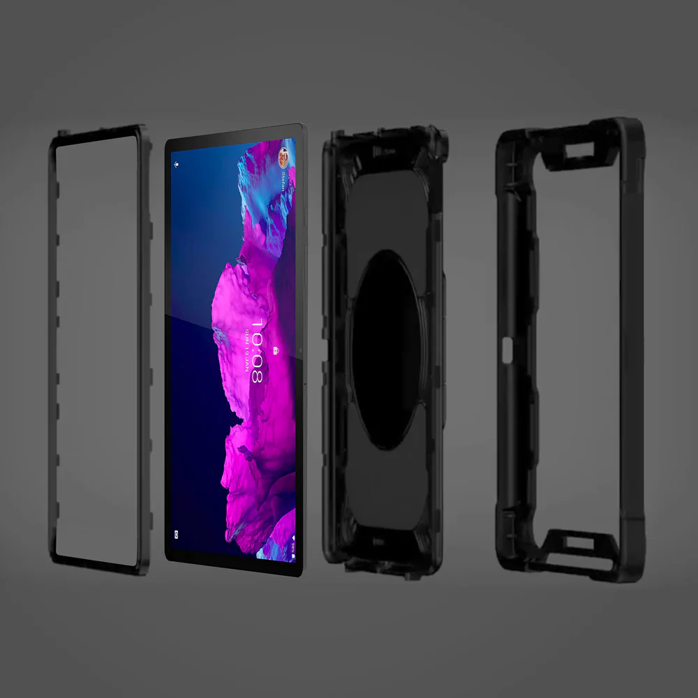 KON-LN-P11 | Lenovo Tab P11 Plus TB-J616 | Rugged case with kick-stand & folding grip - Image 5