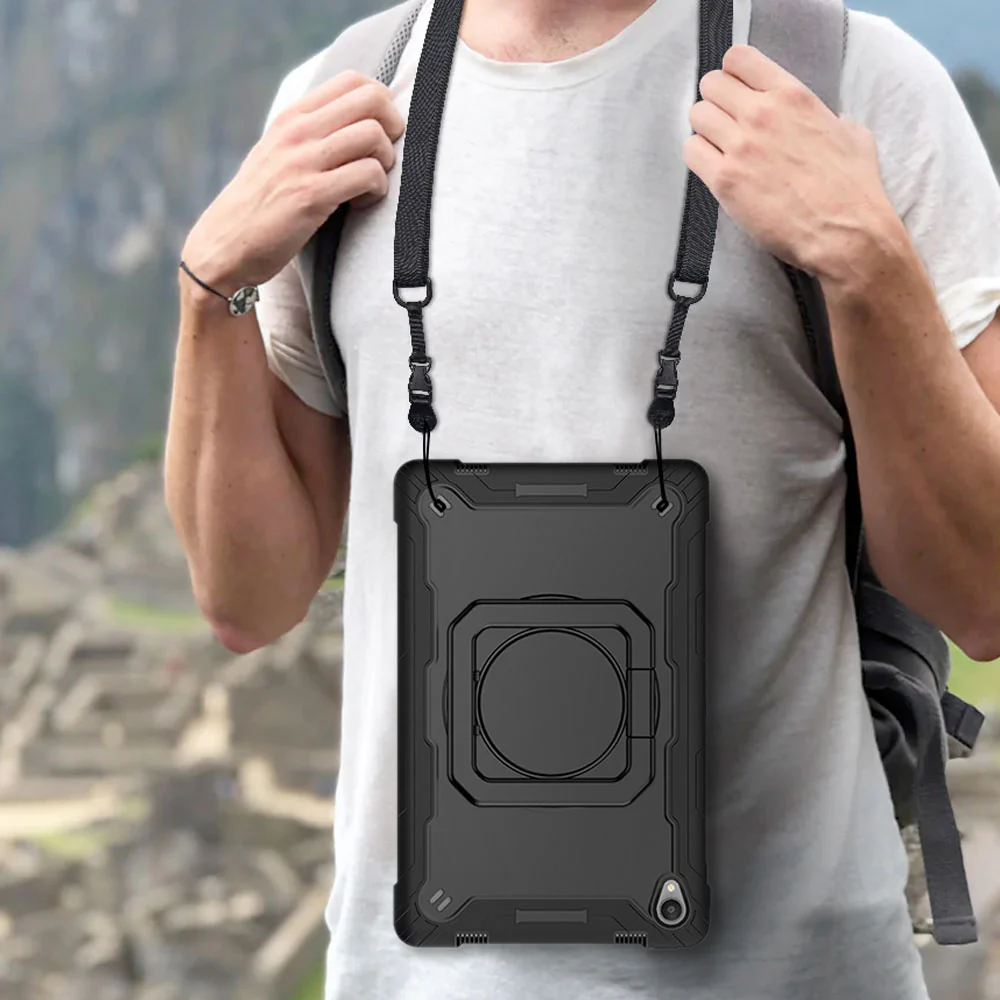 KON-LN-P11 | Lenovo Tab P11 TB-J606 | Rugged case with kick-stand & folding grip - Image 8