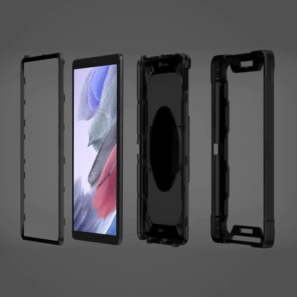 KON-SS-T225 | Samsung Galaxy Tab A7 Lite SM-T225 / SM-T220 / SM-T225N / SM-T227U | Rugged case with kick-stand & folding grip - Image 5