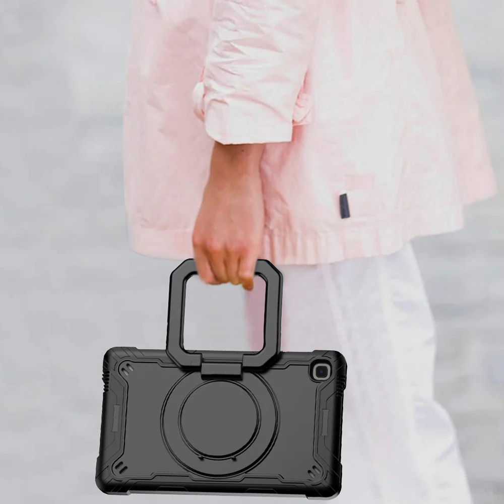 KON-SS-T225 | Samsung Galaxy Tab A7 Lite SM-T225 / SM-T220 / SM-T225N / SM-T227U | Rugged case with kick-stand & folding grip - Image 6