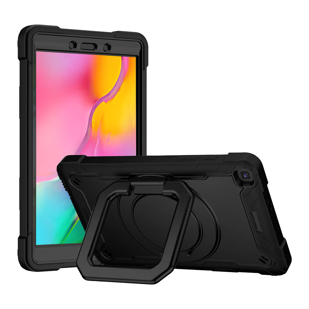 KON-SS-T290 | Samsung Galaxy Tab A 8.0 (2019) T290 T295 | Rugged case with kick-stand & folding grip