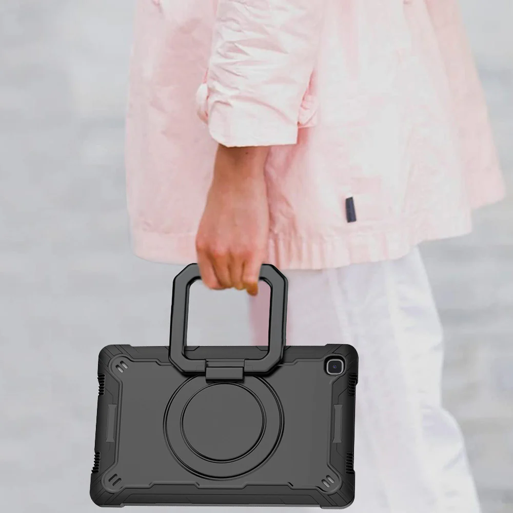KON-SS-T500 | Samsung Galaxy Tab A7 10.4 SM-T500 T505 T507 (2020) / A7 10.4 SM-T509 (2022) | Rugged case with kick-stand & folding grip - Image 6