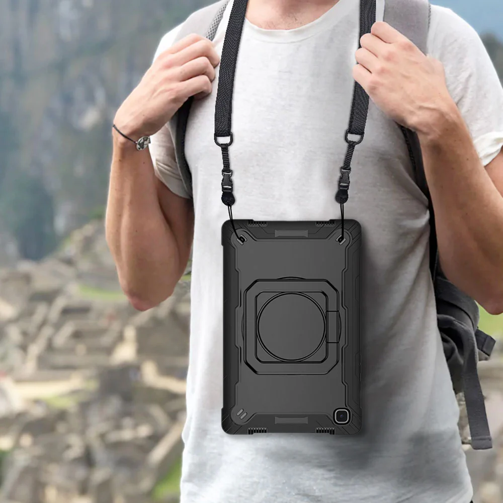 KON-SS-T500 | Samsung Galaxy Tab A7 10.4 SM-T500 T505 T507 (2020) / A7 10.4 SM-T509 (2022) | Rugged case with kick-stand & folding grip - Image 8