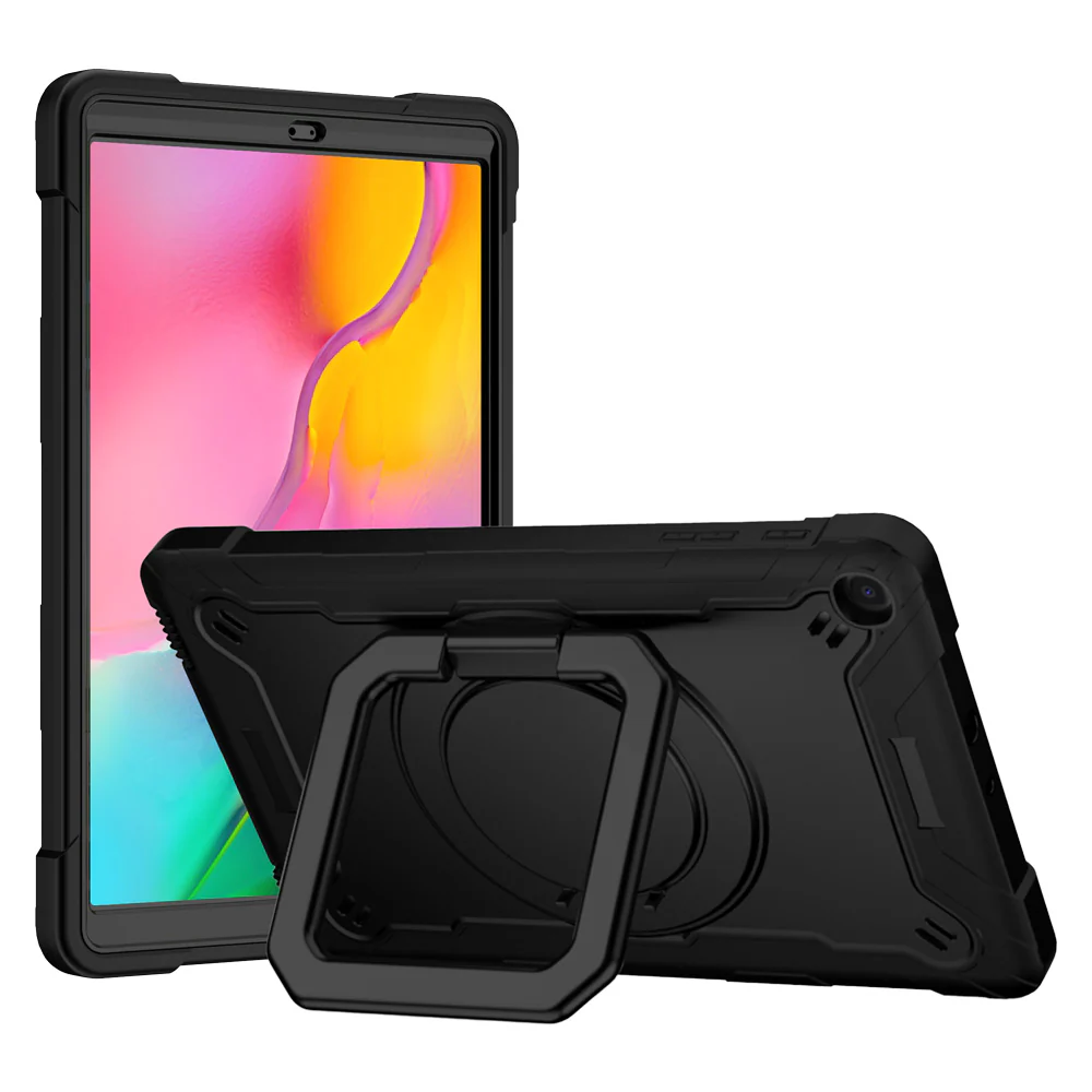 KON-SS-T515 | Samsung Galaxy Tab A 10.1 (2019) T515 T510 | Rugged case with kick-stand & folding grip