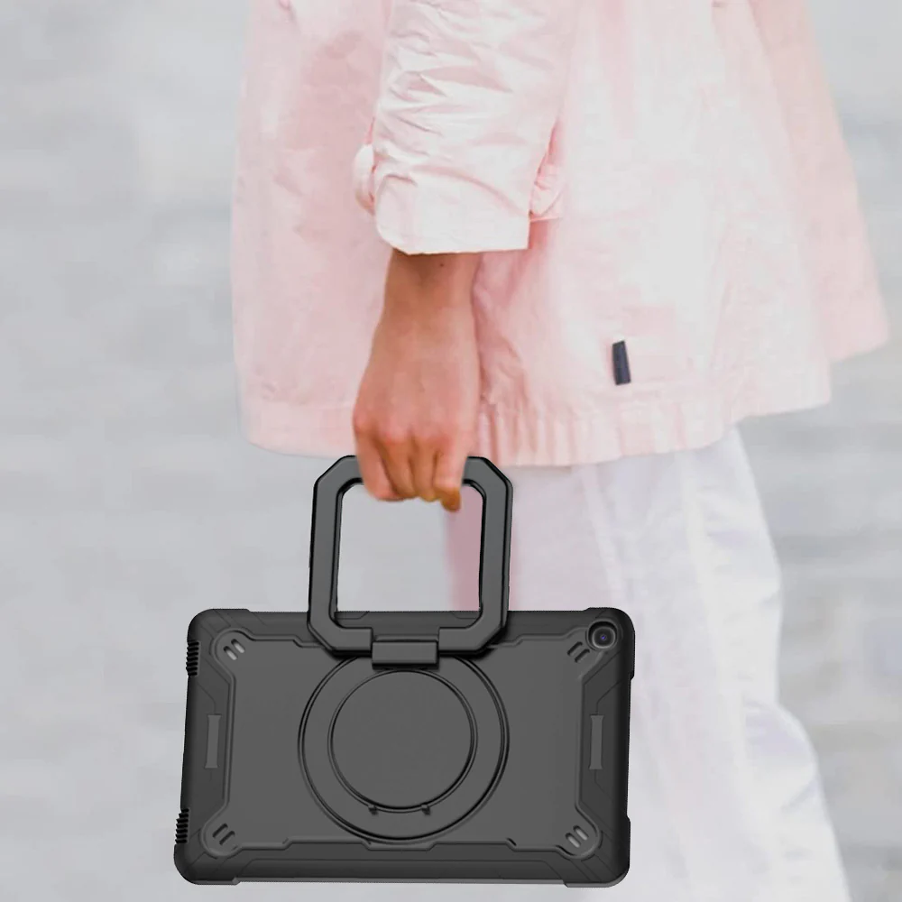 KON-SS-T515 | Samsung Galaxy Tab A 10.1 (2019) T515 T510 | Rugged case with kick-stand & folding grip - Image 6