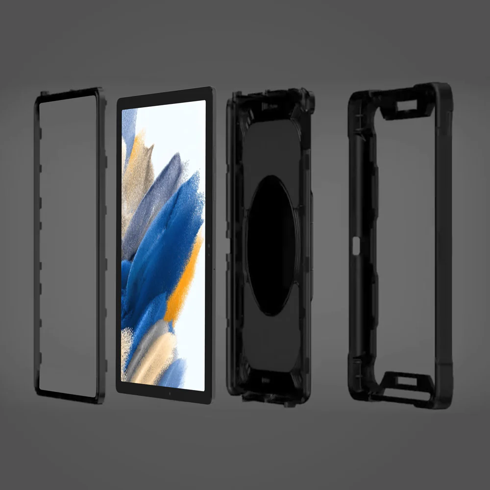 KON-SS-X205 | Samsung Galaxy Tab A8 SM-X200 / X205 | Rugged case with kick-stand & folding grip - Image 5