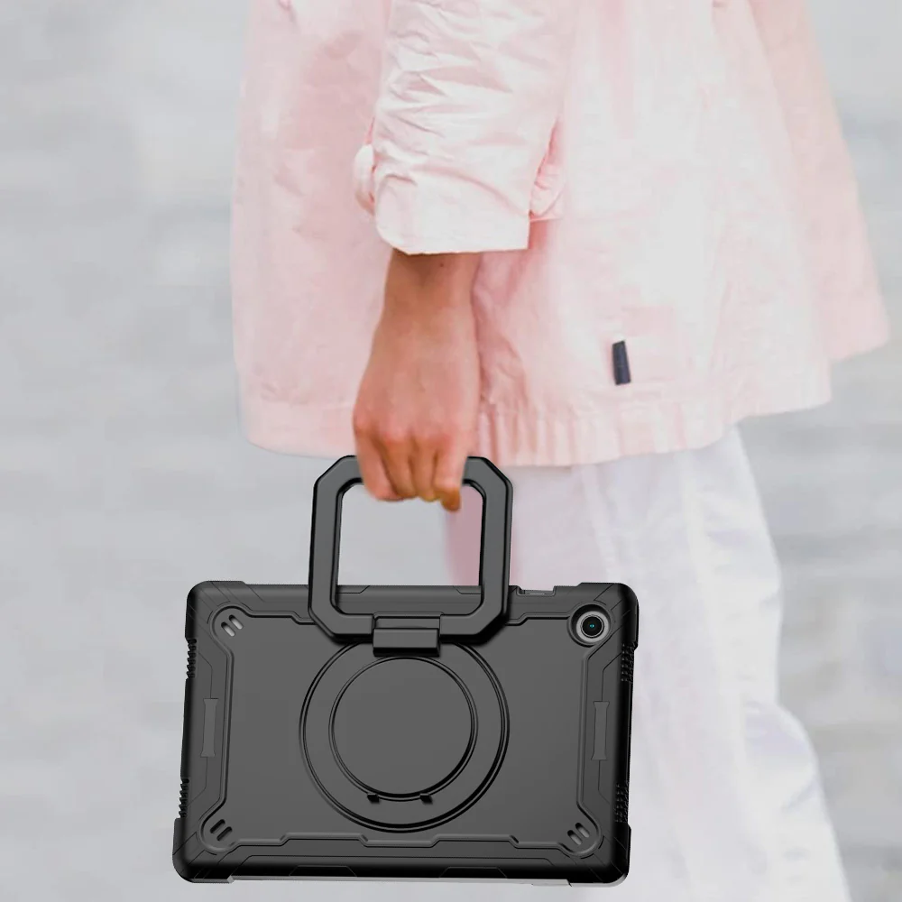 KON-SS-X205 | Samsung Galaxy Tab A8 SM-X200 / X205 | Rugged case with kick-stand & folding grip - Image 6