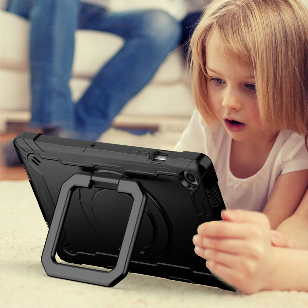 KON-SS-X205 | Samsung Galaxy Tab A8 SM-X200 / X205 | Rugged case with kick-stand & folding grip - Image 7