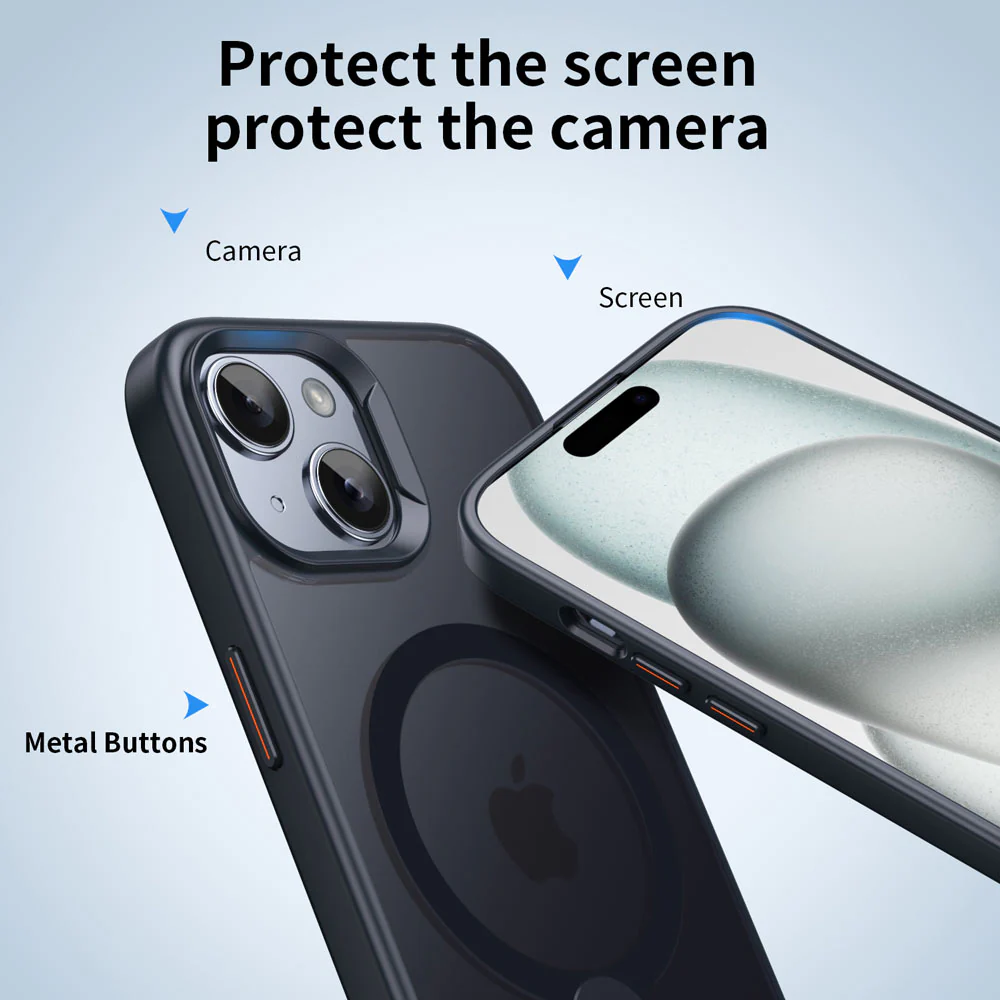 KRN-IPH-15 | iPhone 15 | Shockproof Compact Case with kickstand Compatible with MagSafe - Image 3
