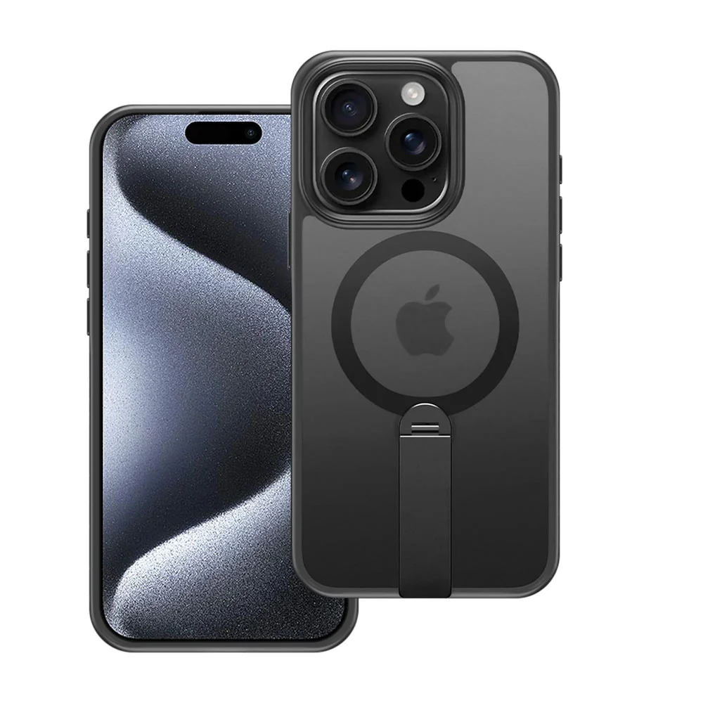 KRN-IPH-15PRO | iPhone 15 Pro | Shockproof Compact Case with kickstand Compatible with MagSafe