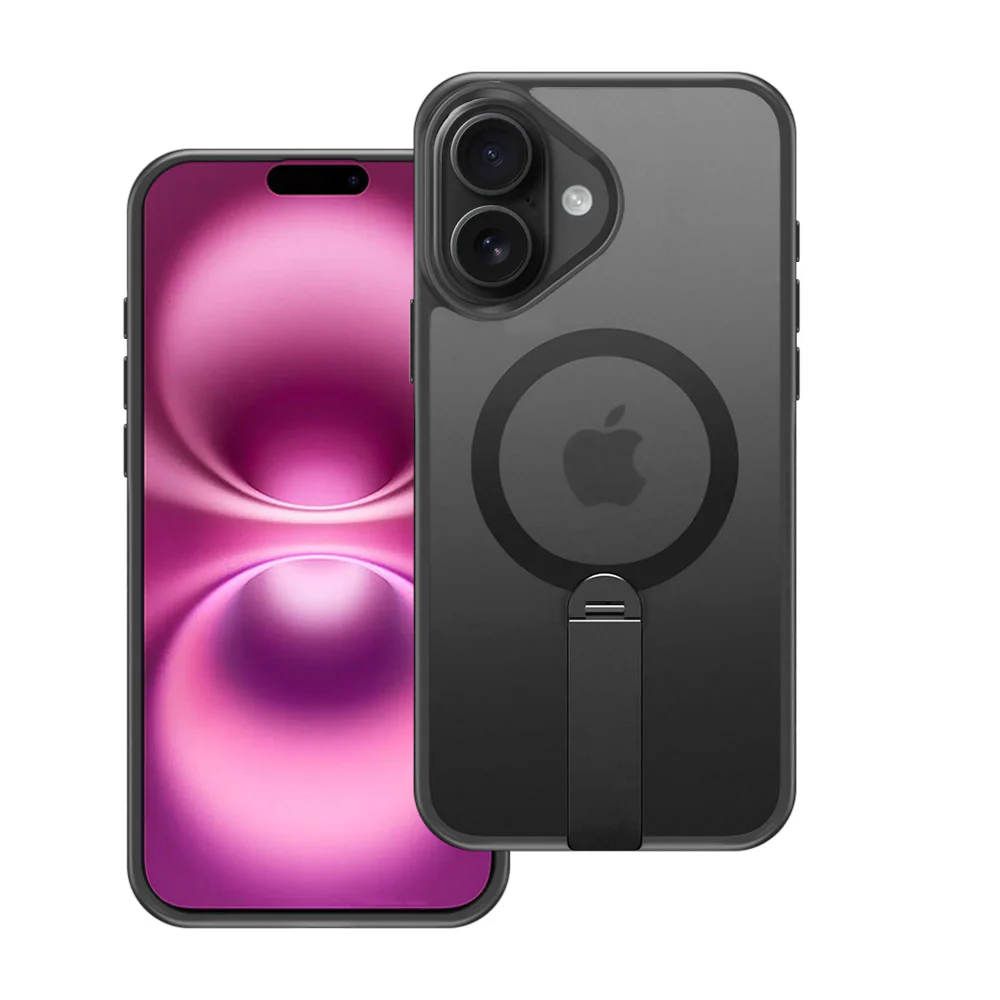 KRN-IPH-16 | iPhone 16 | Shockproof Compact Case with kickstand Compatible with MagSafe