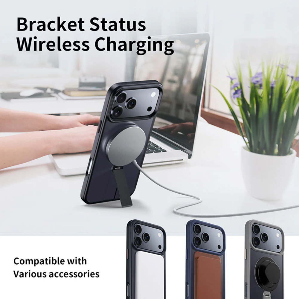 KRN-IPH-17PRO | iPhone 17 Pro | Shockproof Compact Case with kickstand Compatible with MagSafe - Image 6