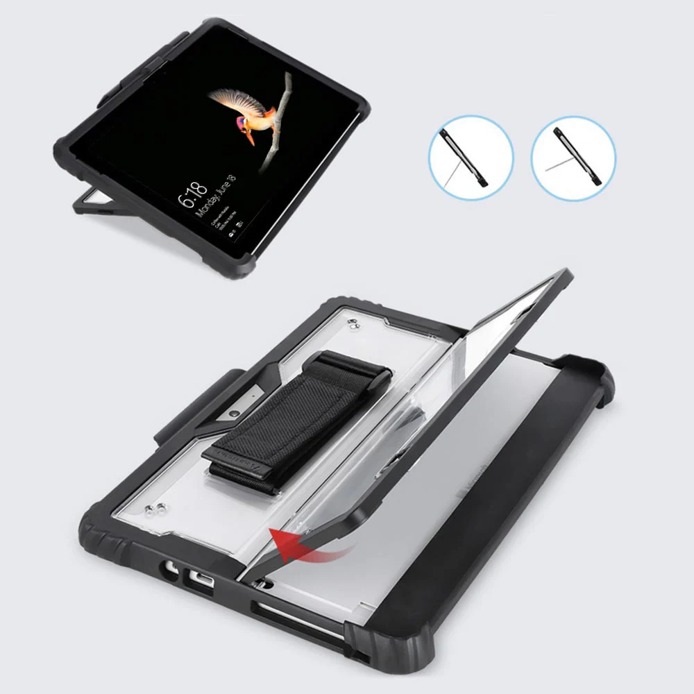 KSN-MS-SFGO | Microsoft Surface Go 4 / Go 3 / Go 2 / Go | Protective Rugged Case with Pen Holder - Image 10