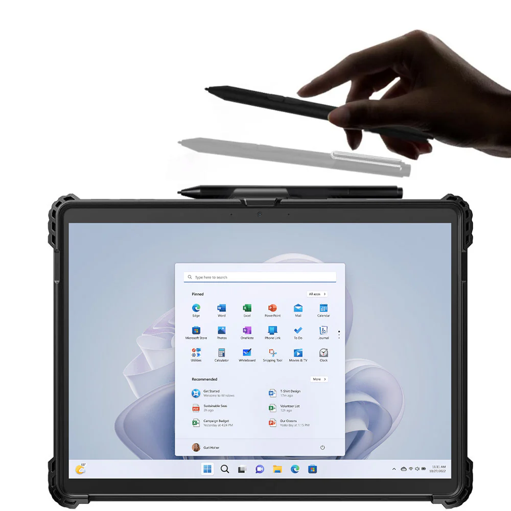 KSN-MS-SFPR9 | Microsoft Surface Pro 11 / 10 / 9 | Protective Rugged Case with Pen Holder - Image 5