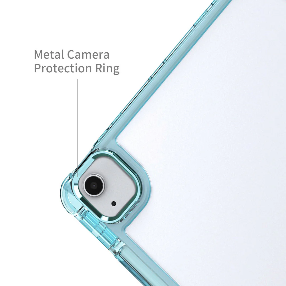 KXS-iPad-A5 | iPad Air 11 (M2) / (M3) / (M4) | Transparent Protective Rugged Case with hand strap & kick-stand & X-Mount - Image 4