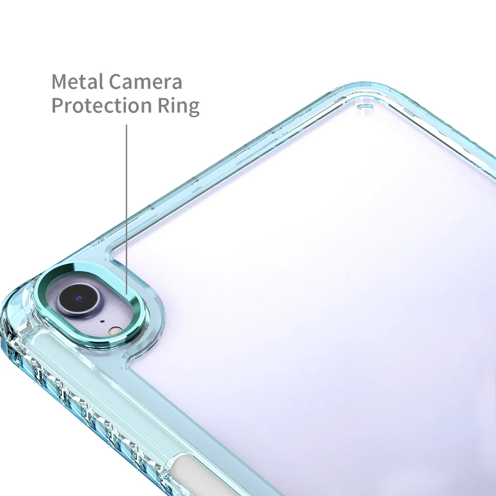 KXS-iPad-M6 | iPad mini (A17 Pro) | Transparent Protective Rugged Case with hand strap & kick-stand & X-Mount - Image 4
