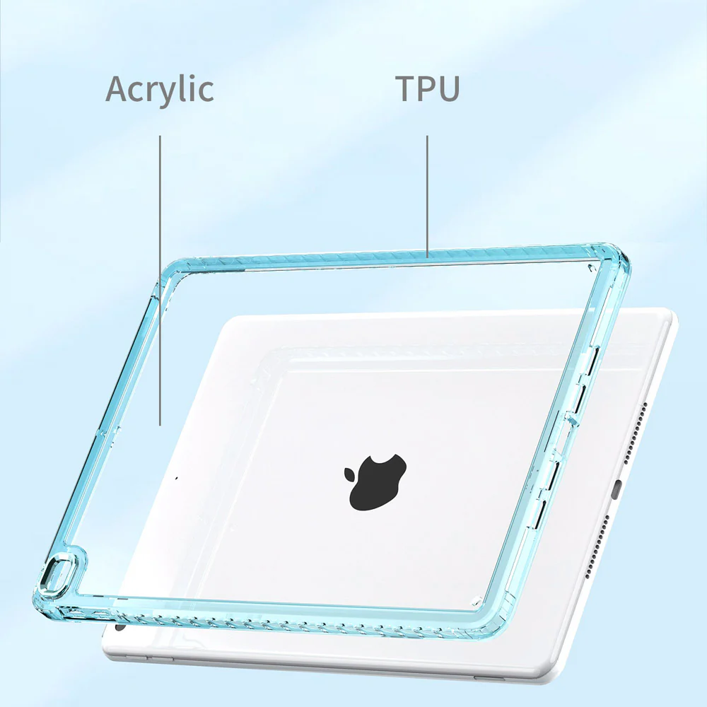 KXS-iPad-N3 | iPad 10.2 (7th & 8th & 9th Gen.) 2019 / 2020 / 2021 | Transparent Protective Rugged Case with hand strap & kick-stand & X-Mount - Image 3