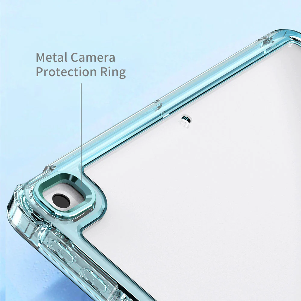 KXS-iPad-N3 | iPad 10.2 (7th & 8th & 9th Gen.) 2019 / 2020 / 2021 | Transparent Protective Rugged Case with hand strap & kick-stand & X-Mount - Image 4