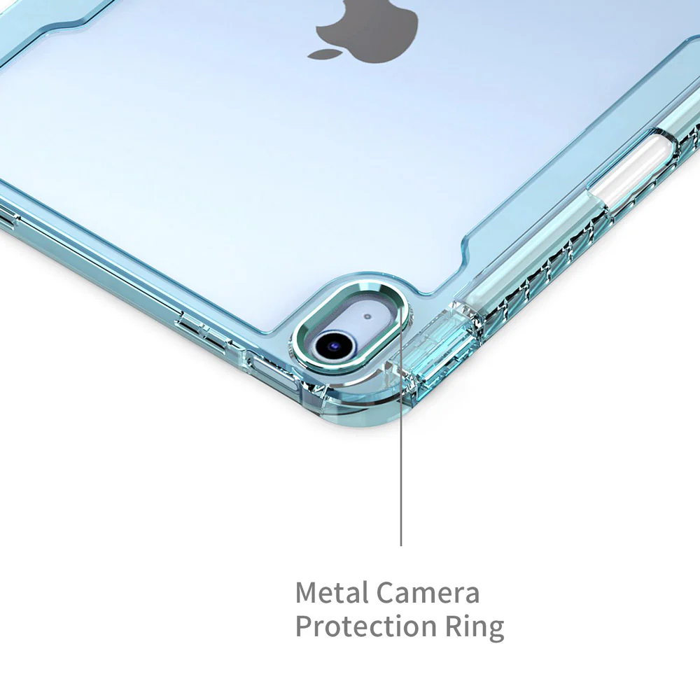 KXS-iPad-N5 | iPad 10.9 (10th Gen.) | Transparent Protective Rugged Case with hand strap & kick-stand & X-Mount - Image 4