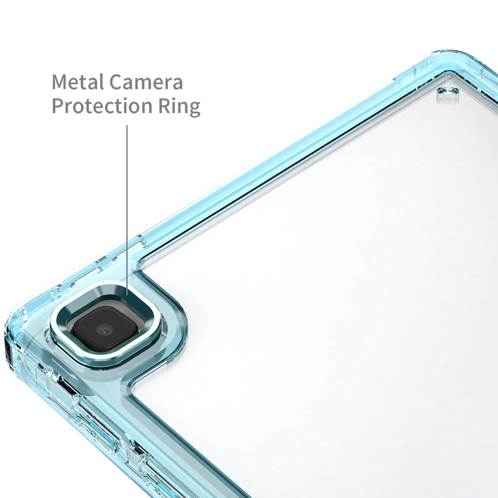 KXS-SS-T500 | Samsung Galaxy Tab A7 10.4 SM-T500 T505 T507 (2020) / A7 10.4 SM-T509 (2022) | Transparent Protective Rugged Case with hand strap & kick-stand & X-Mount - Image 4