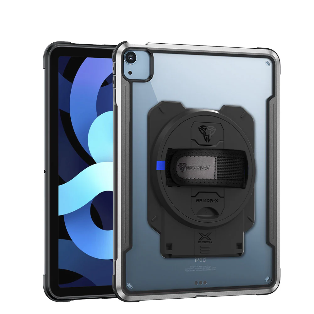 LAN-iPad-A4 | iPad Air 4 2020 / iPad Air 5 2022 | Metal Protective Shockproof Case With X-DOCK Modular Eco-System - Image 14