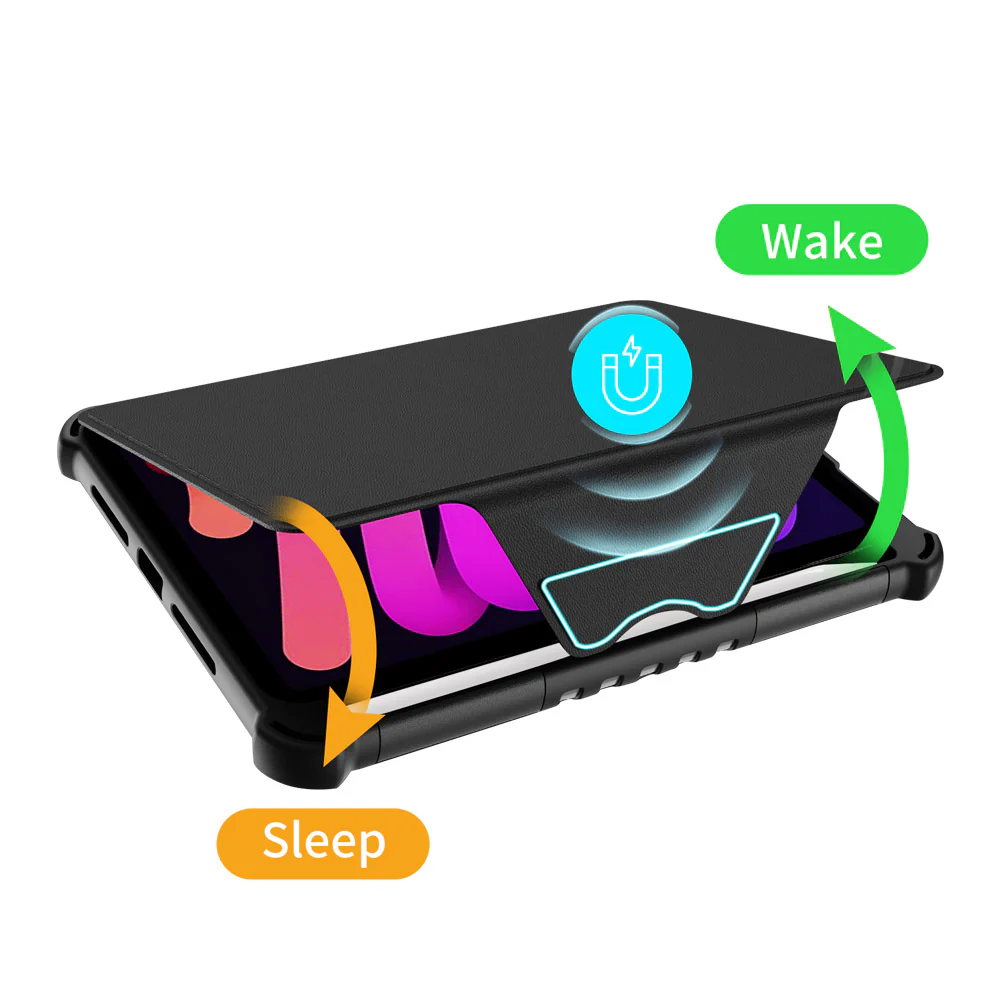 LCV-iPad-M6 | iPad mini (A17 Pro) | 360 Degree Rotating Stand Magnetic Smart Cover - Image 3