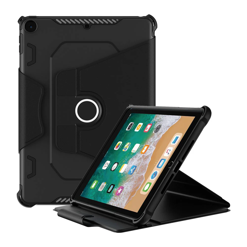 LCV-iPad-N2 | iPad 9.7 ( 5th / 6th Gen. ) 2017 / 2018 | 360 Degree Rotating Stand Magnetic Smart Cover