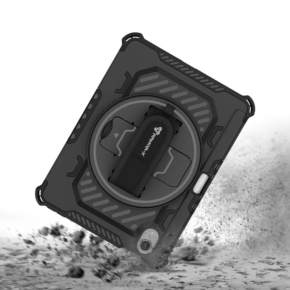 LGN-iPad-M6 | iPad mini 6 | 2 Layers Shockproof Rugged Case with Hand Strap and Kick-stand - Image 7