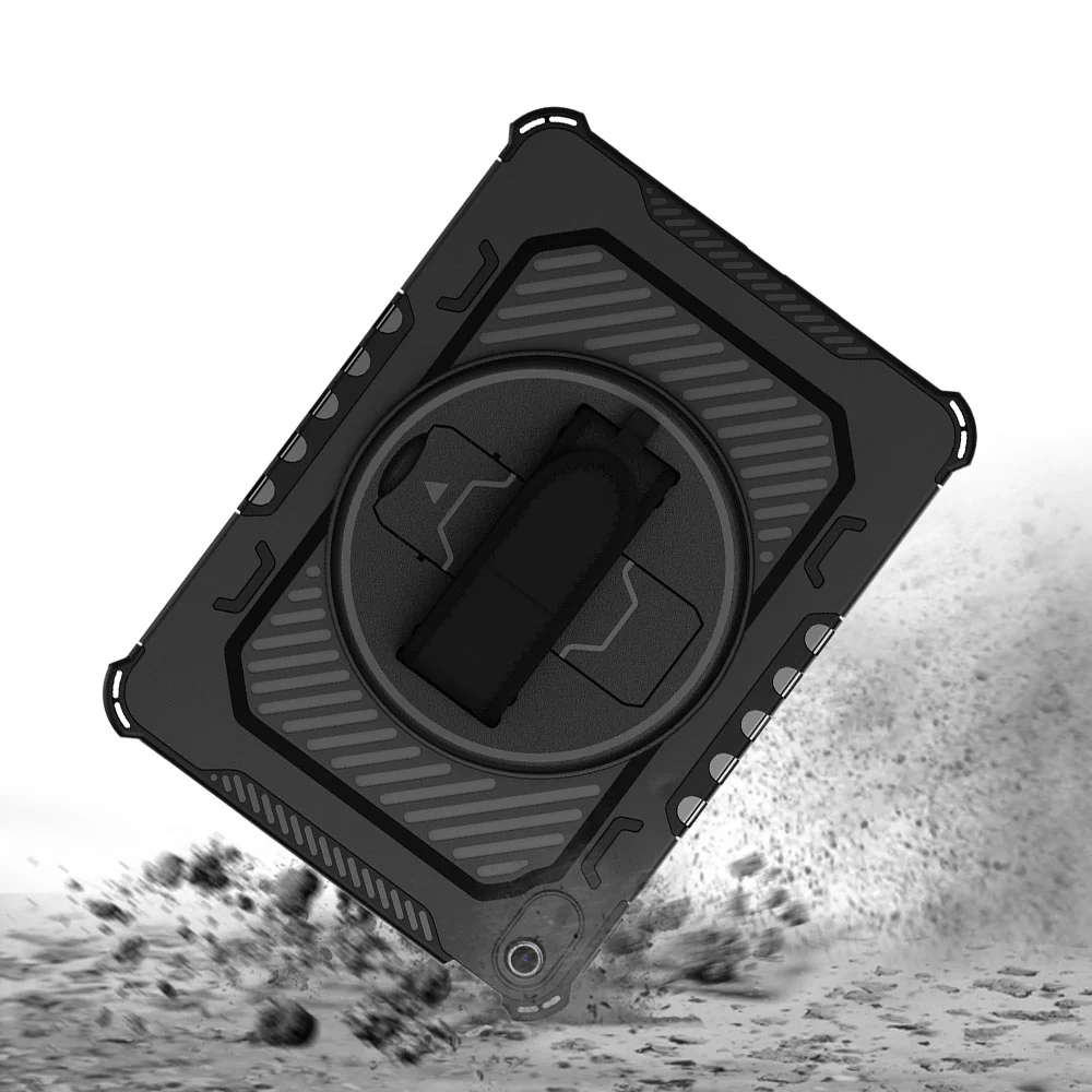 LGN-iPad-N5 | iPad 10.9 (10th Gen.) | 2 Layers Shockproof Rugged Case with Hand Strap and Kick-stand - Image 7
