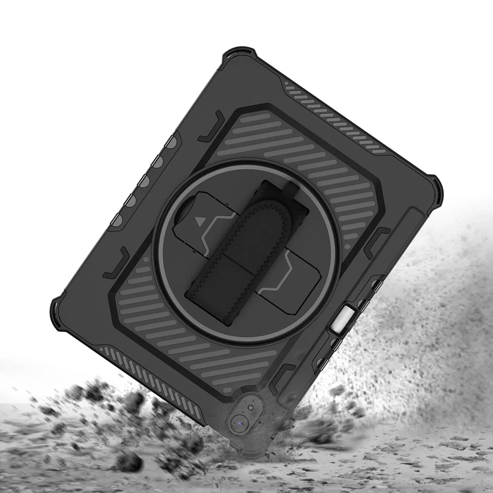 LGN-iPad-N5P | iPad 11-Inch (11th Gen / A16) | 2 Layers Shockproof Rugged Case with Hand Strap and Kick-stand & Built in pen holder - Image 7