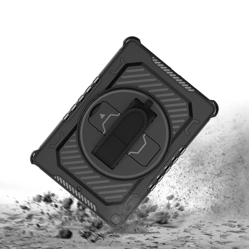 LGN-iPad-PR1 | iPad Pro 9.7 2016 | 2 Layers Shockproof Rugged Case with Hand Strap and Kick-stand - Image 7