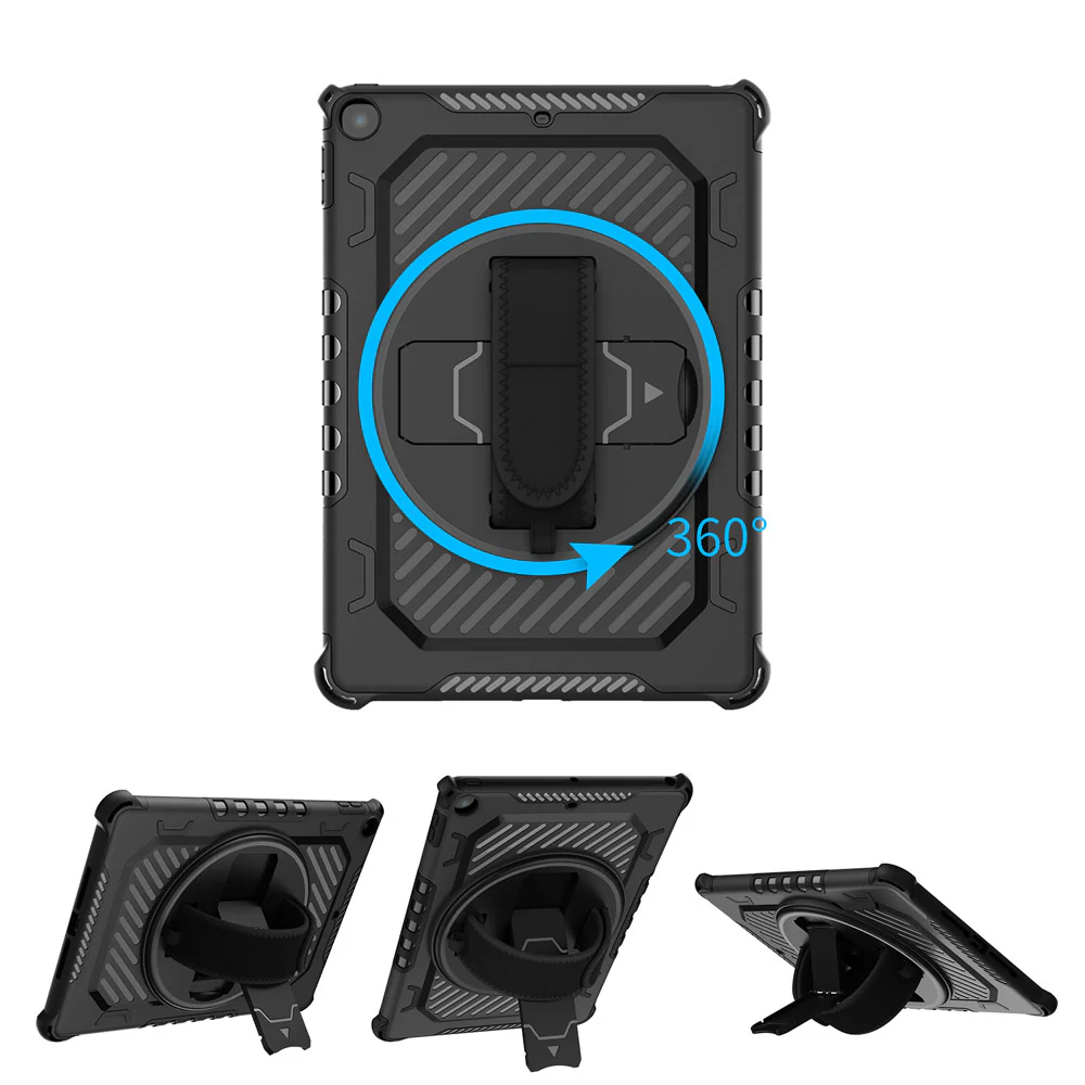 LGN-iPad-PR1 | iPad Pro 9.7 2016 | 2 Layers Shockproof Rugged Case with Hand Strap and Kick-stand - Image 9