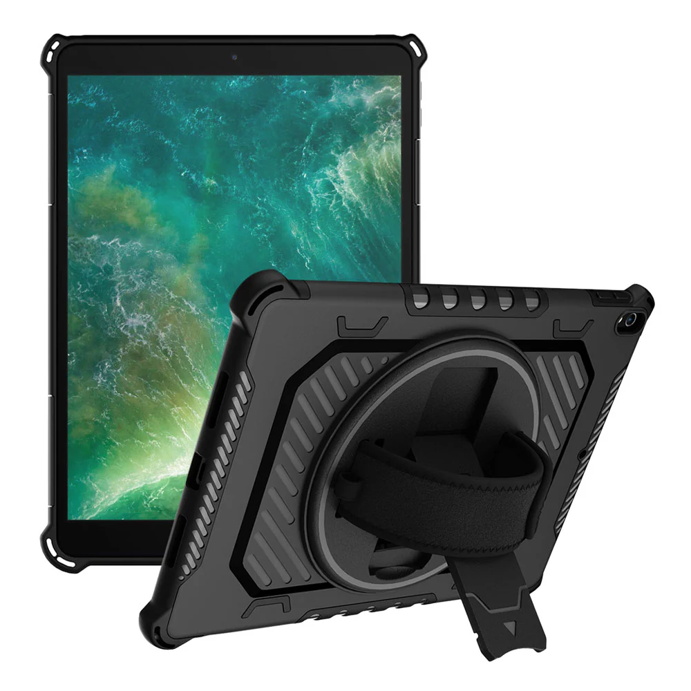 LGN-iPad-PR3 | iPad Pro 10.5 2017 | 2 Layers Shockproof Rugged Case with Hand Strap and Kick-stand - Image 8