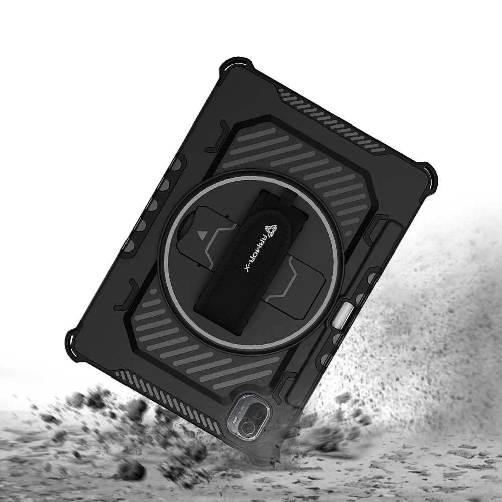 LGN-Mi-PAD5 | Xiaomi Mi Pad 5 / 5 Pro 11" | 2 Layers Shockproof Rugged Case with Hand Strap and Kick-stand - Image 7