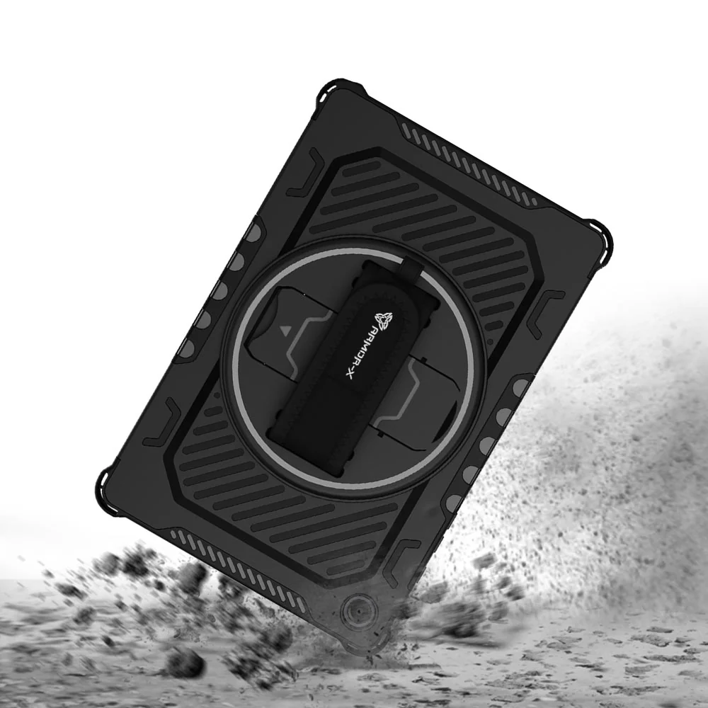 LGN-SS-X230 | Samsung Galaxy Tab A11+ A11 Plus ( 11" ) SM-X230 / SM-X235 / SM-X236 / SM-X238 | 2 Layers Shockproof Rugged Case with Hand Strap and Kick-stand - Image 7