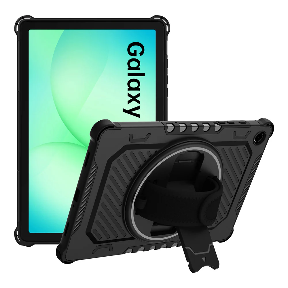 LGN-SS-X230 | Samsung Galaxy Tab A11+ A11 Plus ( 11" ) SM-X230 / SM-X235 / SM-X236 / SM-X238 | 2 Layers Shockproof Rugged Case with Hand Strap and Kick-stand - Image 8
