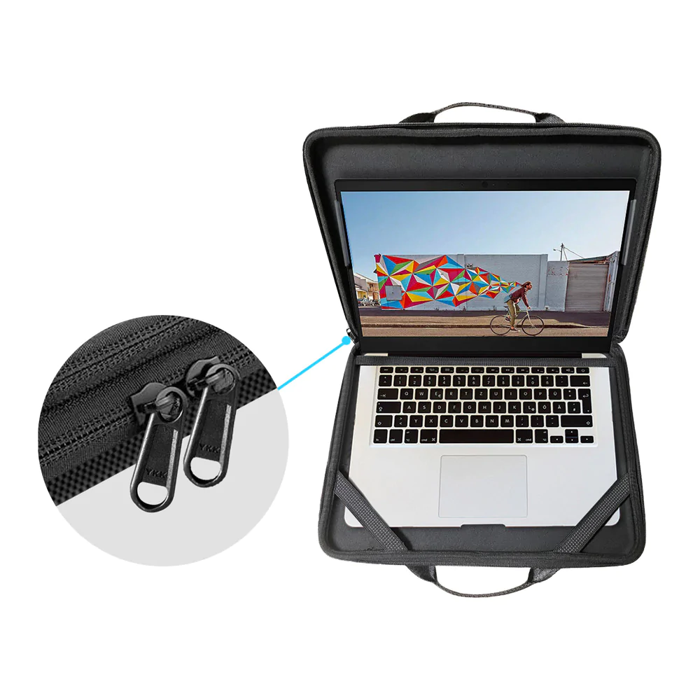 LPON-L1 | 13-15" Surface Laptop | Always-on hard Cover / Work-In Rugged Case with Handle Strap & Shoulder Strap - Image 3