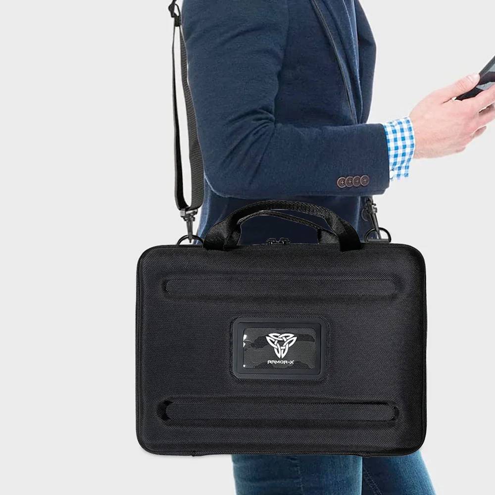LPON-L1 | 13-15" Surface Laptop | Always-on hard Cover / Work-In Rugged Case with Handle Strap & Shoulder Strap - Image 6